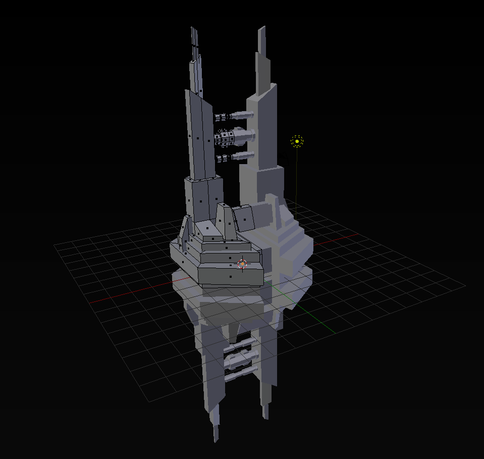 Double Axis Mirroring to create a rough model